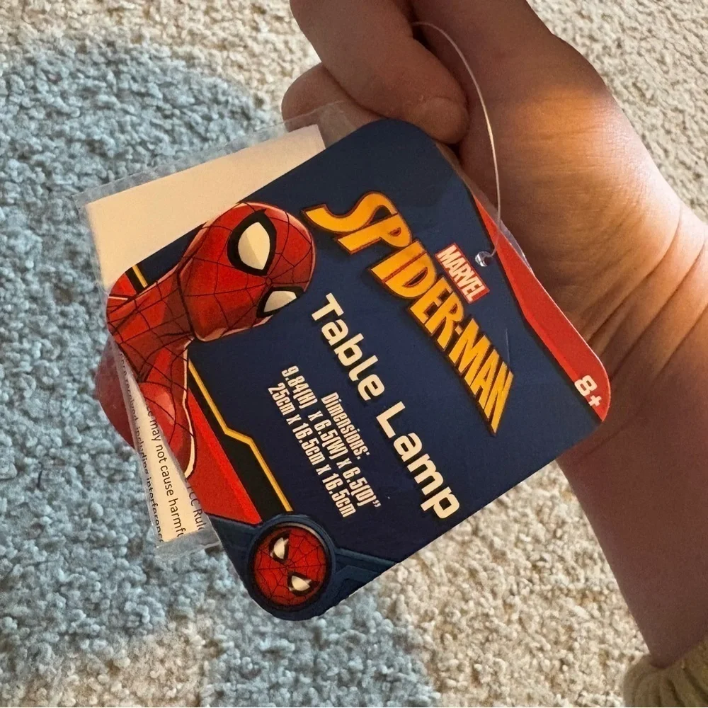 Spider-Man Touch Table Lamp Light Desk NEW Red